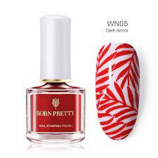 BORN PRETTY ESMALTE ESTAMPAR ROJO