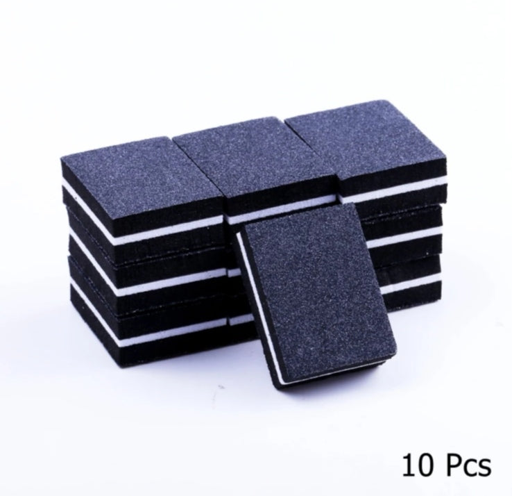 MINI BUFFER 100/180 NEGRO 10 UNIDADES